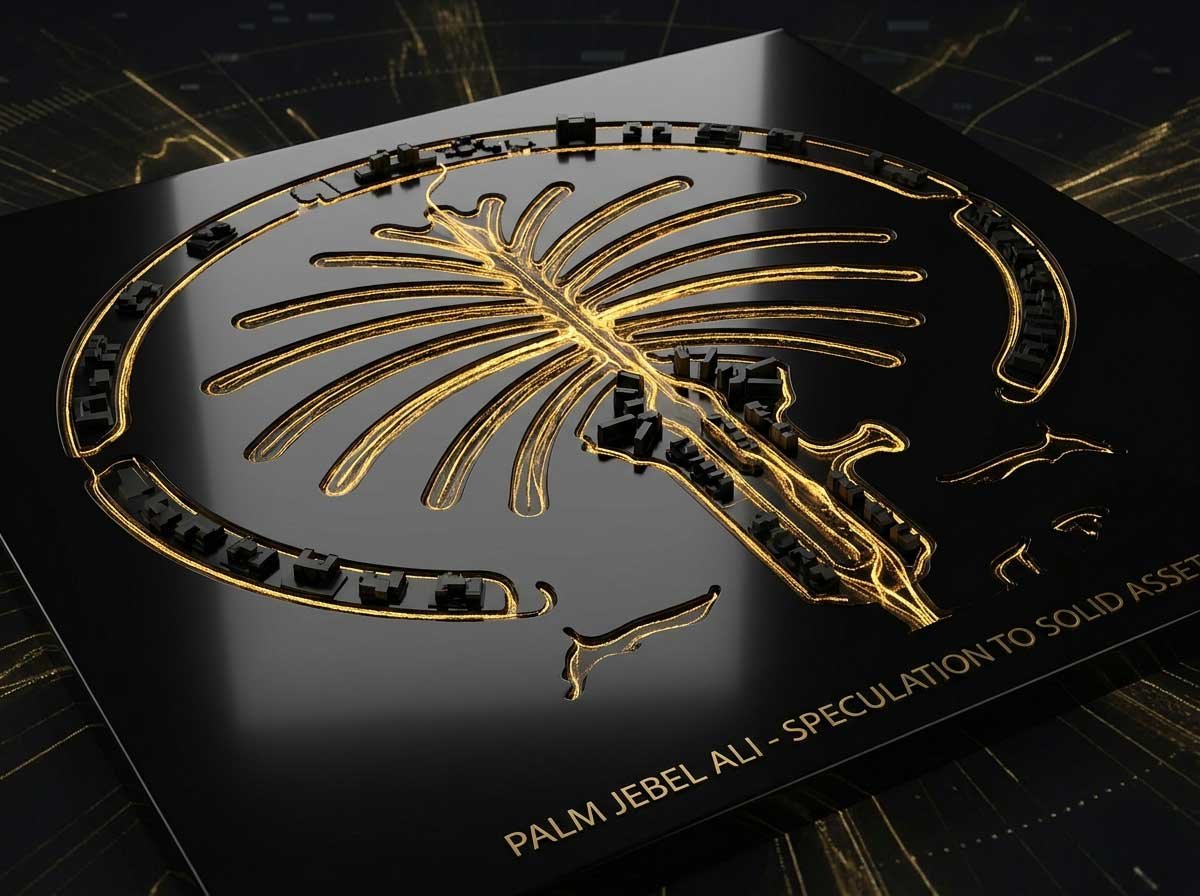 Palm Jebel Ali investment-Dubai real estate 2026-Nakheel Palm Jebel Ali infrastructure-luxury waterfront villas Dubai-Dubai 2040 Urban Master Plan.